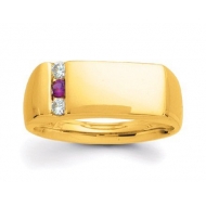 Gold 3 Stone Father s Ring