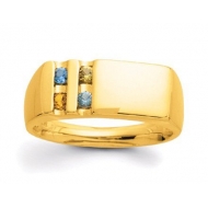 Gold 4 Stone Father s Ring