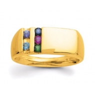 Gold 5 Stone Father s Ring