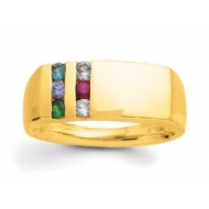 Gold 6 Stone Father s Ring
