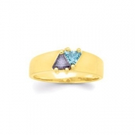 Gold 2 Stone Mother s Ring