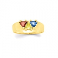 Gold 3 Stone Mother s Ring