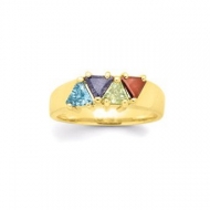 Gold 4 Stone Mother s Ring
