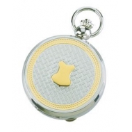 Charles Hubert Photo Two Tone Quartz Pocket Watch