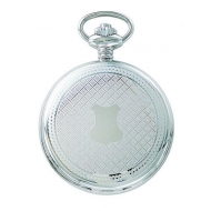 Charles Hubert Photo Chrome Tone Shield Premium Pocket Watch
