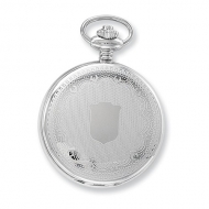 Charles Hubert Photo Chrome Tone Shield Premium Pocket Watch
