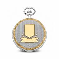 Charles Hubert Photo Two Tone Crest Pocket Watch