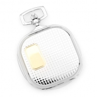 Charles Hubert Photo Two Tone Square Pocket Watch