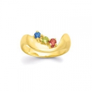 Gold 3 Stone Mother s Ring