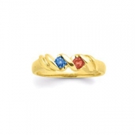 Gold 2 Stone Mother s Ring