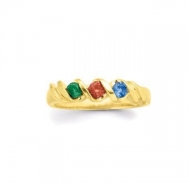 Gold 3 Stone Mother s Ring