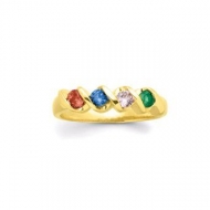 Gold 4 Stone Mother s Ring
