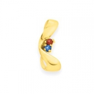 Gold 2 Stone Mother s Pendant Jewelry