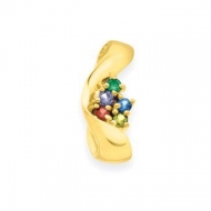 Gold 5 Stone Mother s Pendant Jewelry