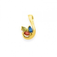 Gold 3 Marquise Stone Mother s Pendant Jewelry