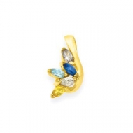 Gold 5 Marquise Stone Mother s Pendant Jewelry