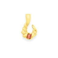 Gold 1 Round Stone Mother s Pendant Jewelry