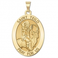 Saint Teilo   Oval Medal  EXCLUSIVE 