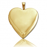 Solid 14K Solid Yellow Gold Heart Locket