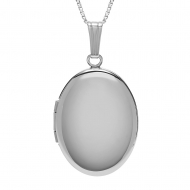 Build Your Own Sterling Silver 2 Picture Oval Locket