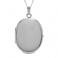 Build Your Own Sterling Silver 4 Picture Oval Locket