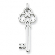 Sterling Silver Key  Charm Pendant