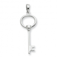 Sterling Silver Key  Charm Pendant