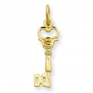 14k  Yellow Gold Key Charm