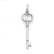 14K Key Pendant or Charm  Yellow or White Gold 