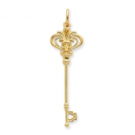 14K Key Pendant   Yellow or White Gold 