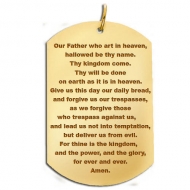  Lord s Prayer  Dog Tag Block Pendant