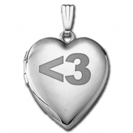 14k White Gold Sweetheart   3   Locket