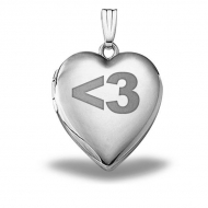 Sterling Silver Sweetheart   3  Heart Locket