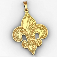 Fleur de Lis Pendant and Charm