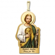 Saint Jude Outlined Color Medal   EXCLUSIVE 