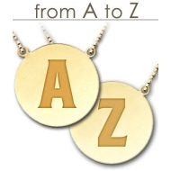 Initial Block Designer Pendant A Z