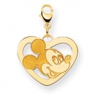 Disney Mickey Mouse Heart Lobster Clasp Charm