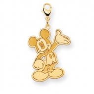isney Waving Mickey Mouse Lobster Clasp Charm