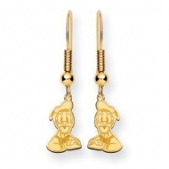 Disney Donald Duck Dangle Shepherd Hook Earrings