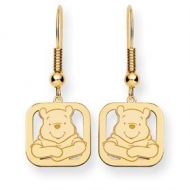 Disney Winnie the Pooh Square Shepherd Hook Earrings