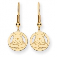 Disney Winnie the Pooh Round Shepherd Hooks Earrings