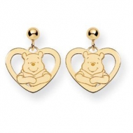 Disney Winnie the Pooh Heart Post Dangle Earrings