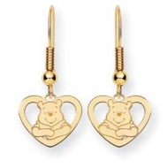 Disney Winnie the Pooh Heart Shepherd Hooks Earrings