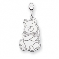 Sterling Silver Winnie the Pooh Large Lobster Clasp Charm