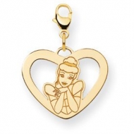 Disney Cinderella Heart Lobster Clasp Charm