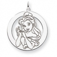 Sterling Silver Belle Round Charm