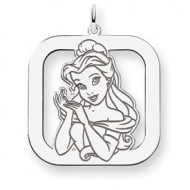Sterling Silver Belle Square Charm