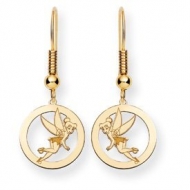 Disney Tinker Bell Shepherd Hook Round Earrings