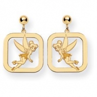 Disney Tinker Bell Dangle Post Square Earrings