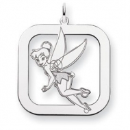 Sterling Silver Tinker Bell Square Charm